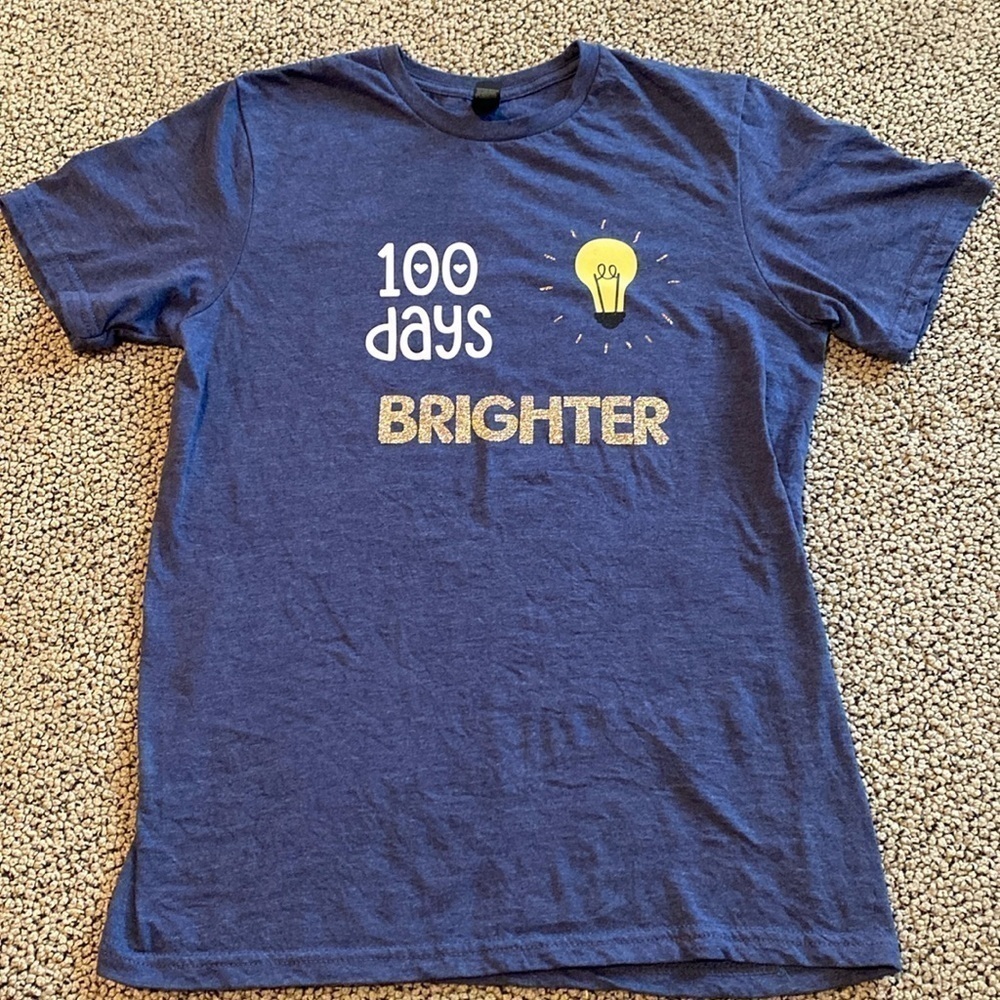 100th Day of School Shirt Size Small in Like New Condition